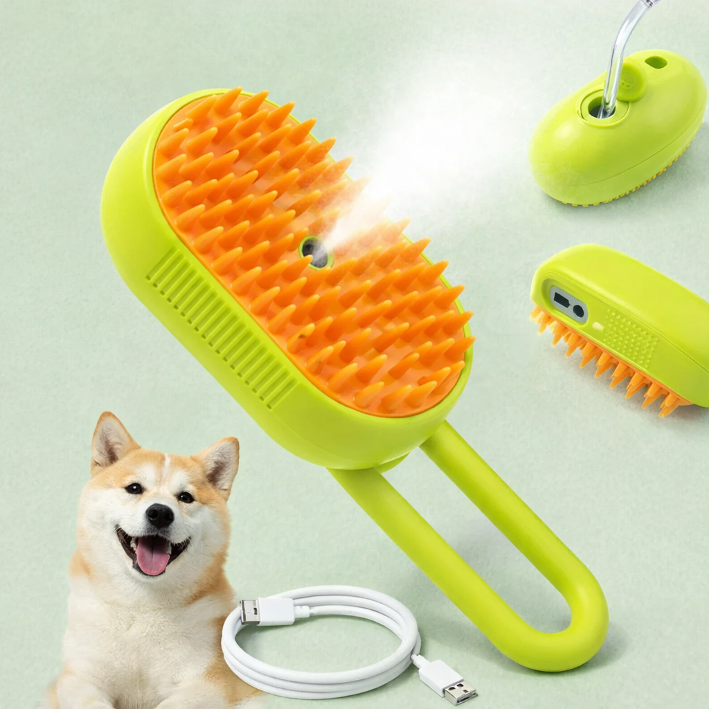 SteamCare™ 3-in-1 Pet Grooming Brush