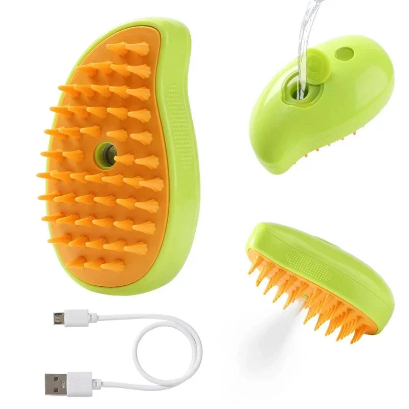 SteamCare™ 3-in-1 Pet Grooming Brush