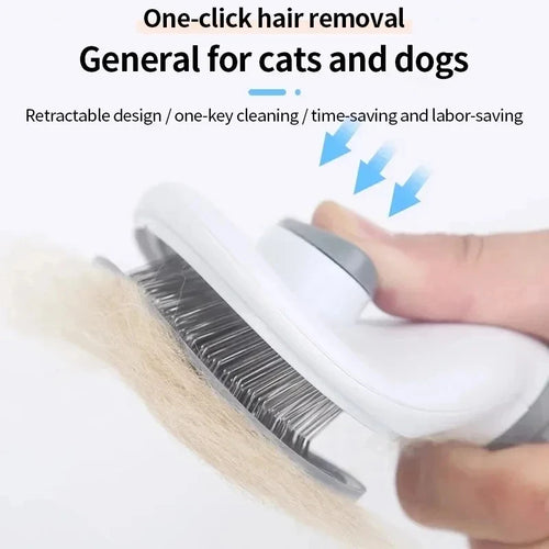 CleanGlide™ Self-Cleaning Pet Grooming Brush