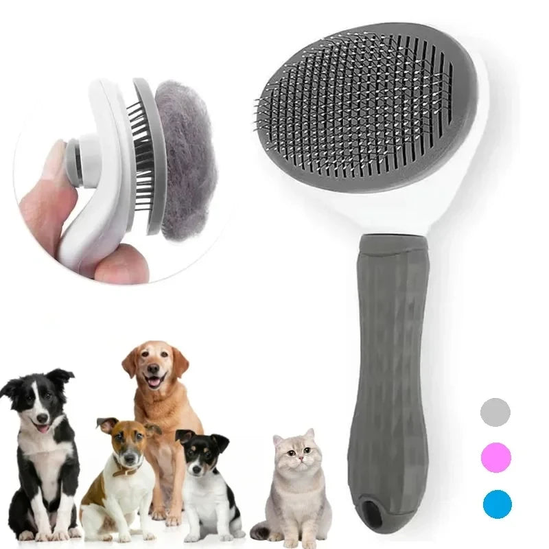 CleanGlide™ Self-Cleaning Pet Grooming Brush