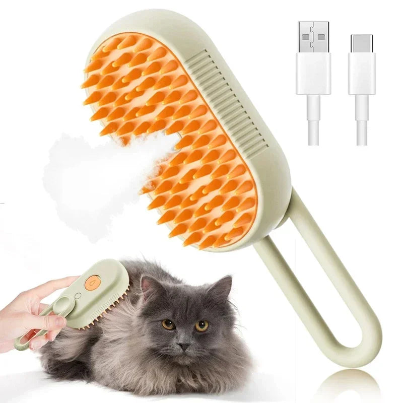 SteamCare™ 3-in-1 Pet Grooming Brush