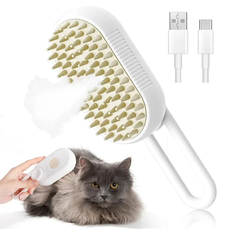 SteamCare™ 3-in-1 Pet Grooming Brush